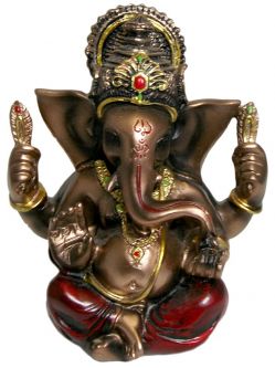 Ganesh Bronze Finish 4.5"